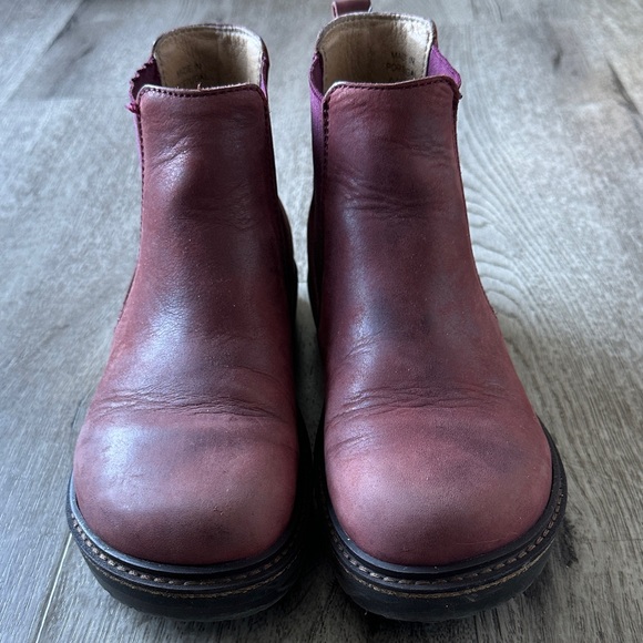 Birkenstock Stalon Women's Burgundy Ankle Boots - Picture 4 of 6